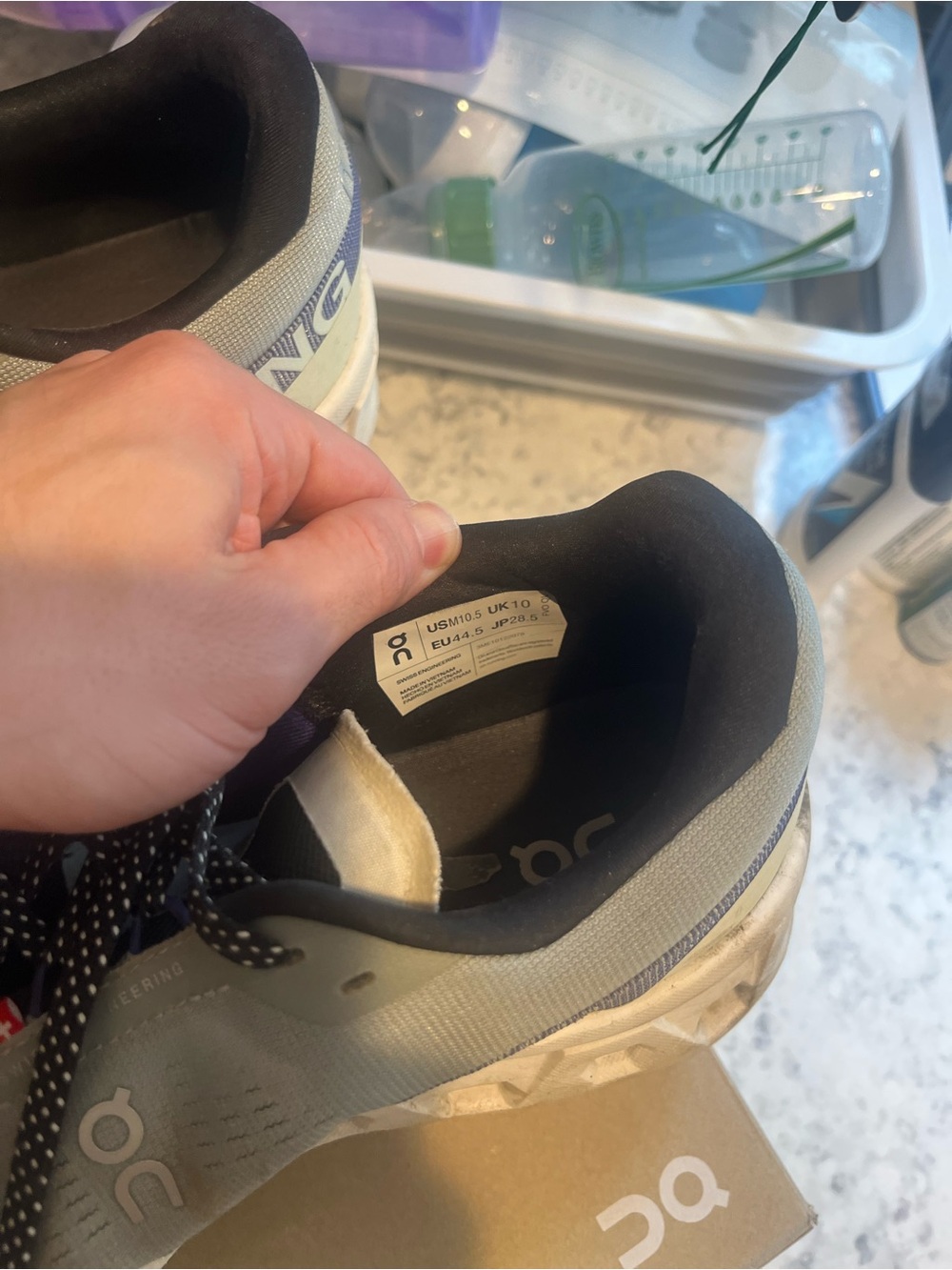 On Running Cloudmonster 2 Running Shoes Size Men’s 10 1/2 Mineral Aloe Color - Picture 14 of 17